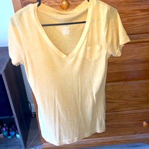 Yellow v neck